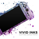 Pink & Blue Dyed Wood // Premium Vinyl Wrap Skin Kit Compatible with the Nintendo Switch 2