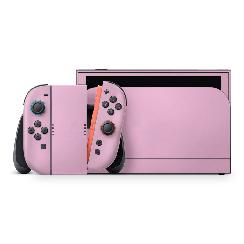 Nintendo Switch ピンク・ミント Nintendo Switch Skin — Pink Pastel Color | DesignSkinz
