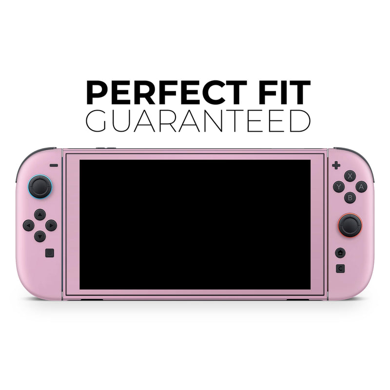 Pink Pastel Color Vinyl Skin Kit — Compatible with Nintendo Switch