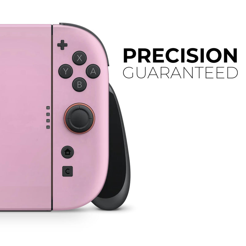 Pink Pastel Color Vinyl Skin Kit — Compatible with Nintendo Switch