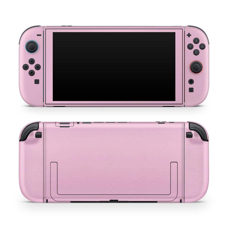 Pink Pastel Color // Skin Decal Wrap Kit for Nintendo Switch