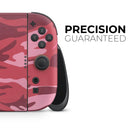 Pink and Red Tradtional Camouflage // Premium Vinyl Wrap Skin Kit Compatible with the Nintendo Switch 2