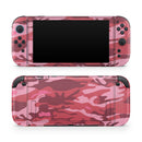 Pink and Red Tradtional Camouflage // Premium Vinyl Wrap Skin Kit Compatible with the Nintendo Switch 2