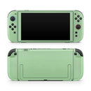 Pretty Green Pastel Color // Premium Vinyl Wrap Skin Kit Compatible with the Nintendo Switch 2