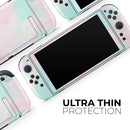 Pretty Pastel Clouds V7 // Premium Vinyl Wrap Skin Kit Compatible with the Nintendo Switch 2