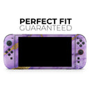 Purple Marble & Digital Gold Foil V1 // Premium Vinyl Wrap Skin Kit Compatible with the Nintendo Switch 2