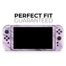 Purple Marble & Digital Silver Foil V10 // Premium Vinyl Wrap Skin Kit Compatible with the Nintendo Switch 2