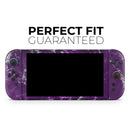 Purple Marble & Digital Silver Foil V2 // Premium Vinyl Wrap Skin Kit Compatible with the Nintendo Switch 2