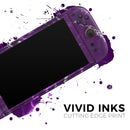 Purple Marble & Digital Silver Foil V2 // Premium Vinyl Wrap Skin Kit Compatible with the Nintendo Switch 2