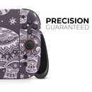 Purple Sacred Elephant Pattern // Premium Vinyl Wrap Skin Kit Compatible with the Nintendo Switch 2