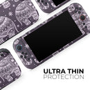 Purple Sacred Elephant Pattern // Premium Vinyl Wrap Skin Kit Compatible with the Nintendo Switch 2