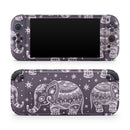 Purple Sacred Elephant Pattern // Premium Vinyl Wrap Skin Kit Compatible with the Nintendo Switch 2