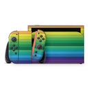 Rainbow Striped // Premium Vinyl Wrap Skin Kit Compatible with the Nintendo Switch 2