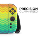 Rainbow Thin Lined Chevron Pattern // Premium Vinyl Wrap Skin Kit Compatible with the Nintendo Switch 2