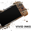 Raw Aged Knobby Wood // Premium Vinyl Wrap Skin Kit Compatible with the Nintendo Switch 2