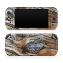 Raw Aged Knobby Wood // Premium Vinyl Wrap Skin Kit Compatible with the Nintendo Switch 2