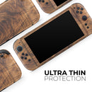 Raw Wood Planks V11 // Premium Vinyl Wrap Skin Kit Compatible with the Nintendo Switch 2