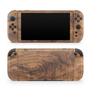 Raw Wood Planks V11 // Premium Vinyl Wrap Skin Kit Compatible with the Nintendo Switch 2