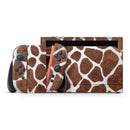 Real Giraffe Animal Print // Premium Vinyl Wrap Skin Kit Compatible with the Nintendo Switch 2