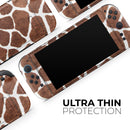 Real Giraffe Animal Print // Premium Vinyl Wrap Skin Kit Compatible with the Nintendo Switch 2