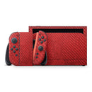 Red Snake Skin Pattern V3 // Premium Vinyl Wrap Skin Kit Compatible with the Nintendo Switch 2