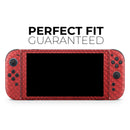 Red Snake Skin Pattern V3 // Premium Vinyl Wrap Skin Kit Compatible with the Nintendo Switch 2