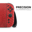 Red Snake Skin Pattern V3 // Premium Vinyl Wrap Skin Kit Compatible with the Nintendo Switch 2