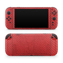 Red Snake Skin Pattern V3 // Premium Vinyl Wrap Skin Kit Compatible with the Nintendo Switch 2