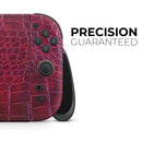 Red Snake Skin Pattern V4 // Premium Vinyl Wrap Skin Kit Compatible with the Nintendo Switch 2