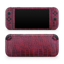 Red Snake Skin Pattern V4 // Premium Vinyl Wrap Skin Kit Compatible with the Nintendo Switch 2