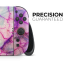 Red White Dragon Vein Agate Skin // Premium Vinyl Wrap Skin Kit Compatible with the Nintendo Switch 2