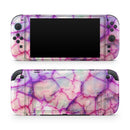 Red White Dragon Vein Agate Skin // Premium Vinyl Wrap Skin Kit Compatible with the Nintendo Switch 2