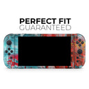 Red and Blue Abstract Oil Painting // Premium Vinyl Wrap Skin Kit Compatible with the Nintendo Switch 2