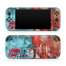 Red and Blue Abstract Oil Painting // Premium Vinyl Wrap Skin Kit Compatible with the Nintendo Switch 2