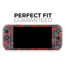 Red and Gray Digital Camouflage // Premium Vinyl Wrap Skin Kit Compatible with the Nintendo Switch 2