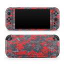 Red and Gray Digital Camouflage // Premium Vinyl Wrap Skin Kit Compatible with the Nintendo Switch 2