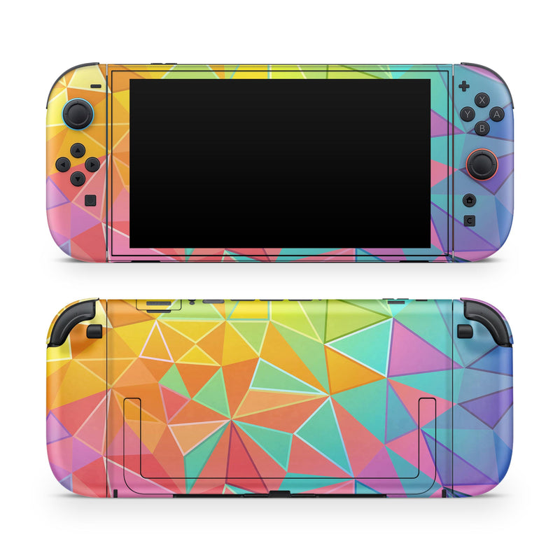 Retro Geometric // Skin Decal Wrap Kit for Nintendo Switch 2