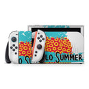 Retro Hello Summer Pineapple v2 // Premium Vinyl Wrap Skin Kit Compatible with the Nintendo Switch 2