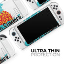 Retro Hello Summer Pineapple v2 // Premium Vinyl Wrap Skin Kit Compatible with the Nintendo Switch 2