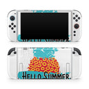 Retro Hello Summer Pineapple v2 // Premium Vinyl Wrap Skin Kit Compatible with the Nintendo Switch 2