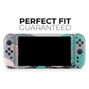 Retro Summer Mint and Coral // Premium Vinyl Wrap Skin Kit Compatible with the Nintendo Switch 2