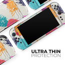 Retro Summer Pineapple v2 // Premium Vinyl Wrap Skin Kit Compatible with the Nintendo Switch 2