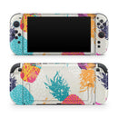 Retro Summer Pineapple v2 // Premium Vinyl Wrap Skin Kit Compatible with the Nintendo Switch 2