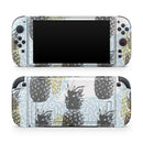 Retro Summer Pineapple v5 // Premium Vinyl Wrap Skin Kit Compatible with the Nintendo Switch 2