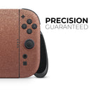 Rose Gold Digital Falling Glitter // Premium Vinyl Wrap Skin Kit Compatible with the Nintendo Switch 2