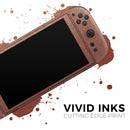Rose Gold Digital Falling Glitter // Premium Vinyl Wrap Skin Kit Compatible with the Nintendo Switch 2