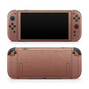 Rose Gold Digital Falling Glitter // Premium Vinyl Wrap Skin Kit Compatible with the Nintendo Switch 2