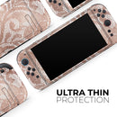 Rose Gold Lace Pattern 14 // Premium Vinyl Wrap Skin Kit Compatible with the Nintendo Switch 2