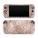 Rose Gold Lace Pattern 14 // Premium Vinyl Wrap Skin Kit Compatible with the Nintendo Switch 2