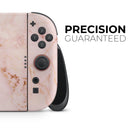 Rose Gold Marble Stone // Premium Vinyl Wrap Skin Kit Compatible with the Nintendo Switch 2